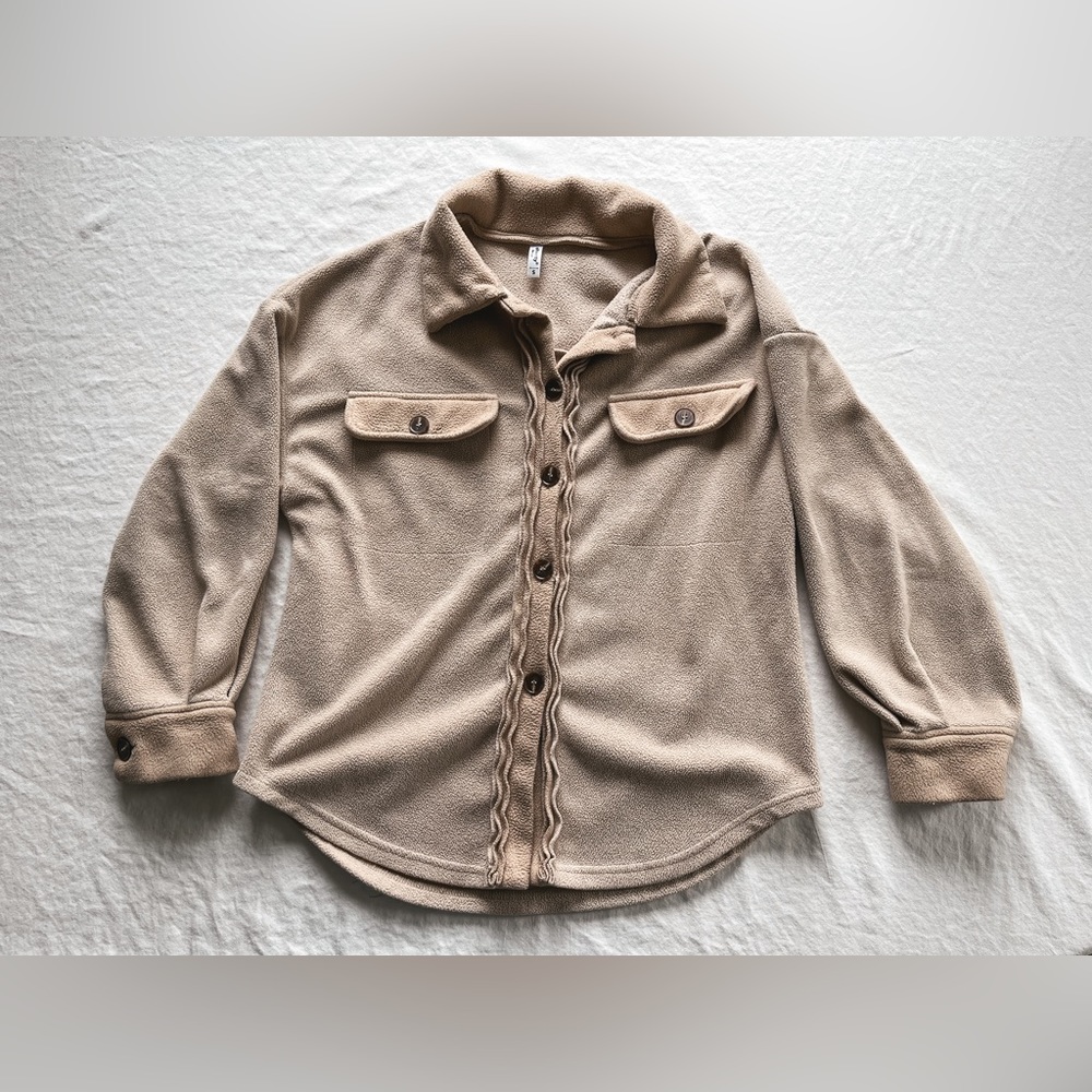 Tan/brown shacket